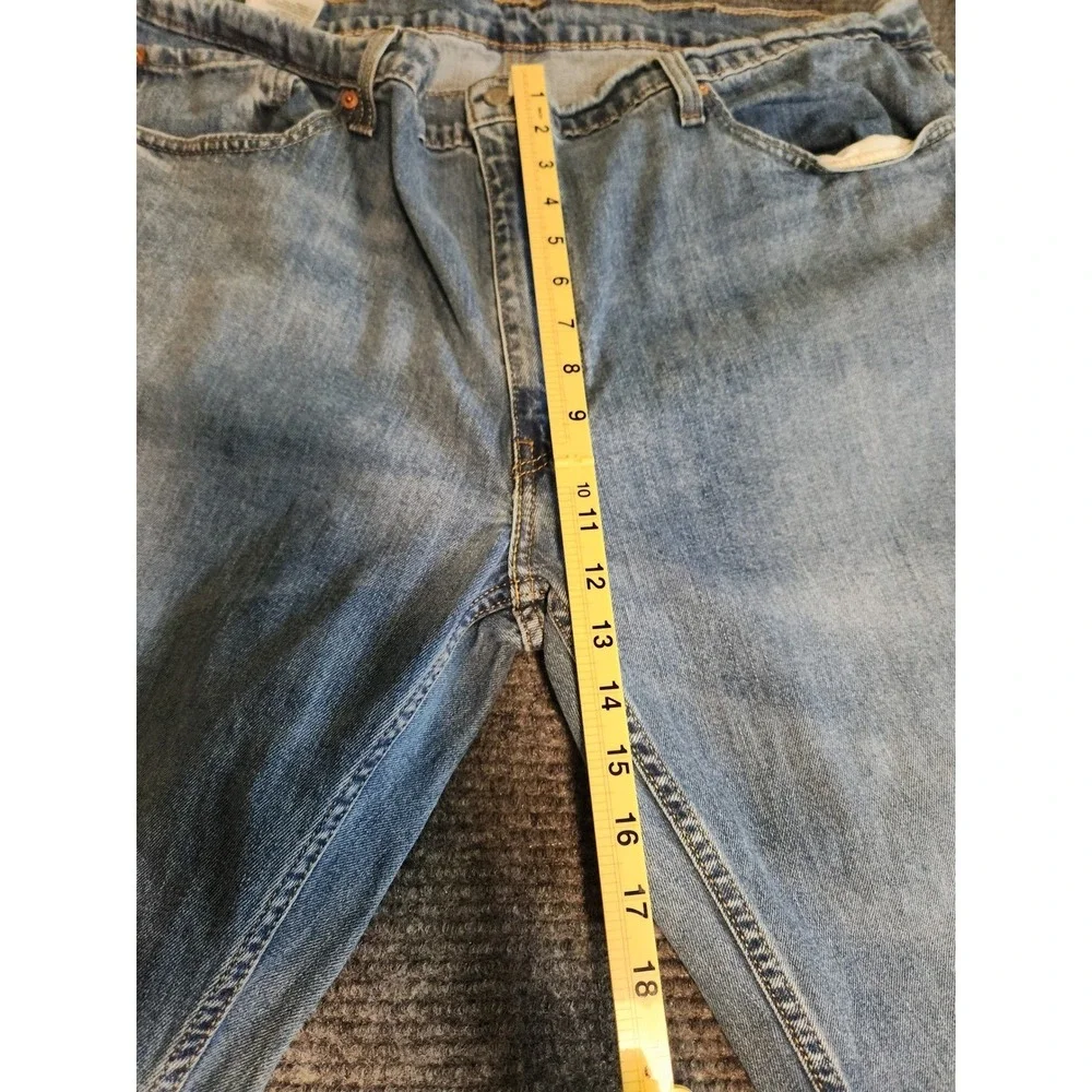 Levis 559 Relaxed Straight Jeans Mens 42x30 Light Wash Blue Denim Pants